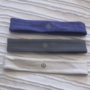 Lululemon headband. White, gray and purple available. Great condition.